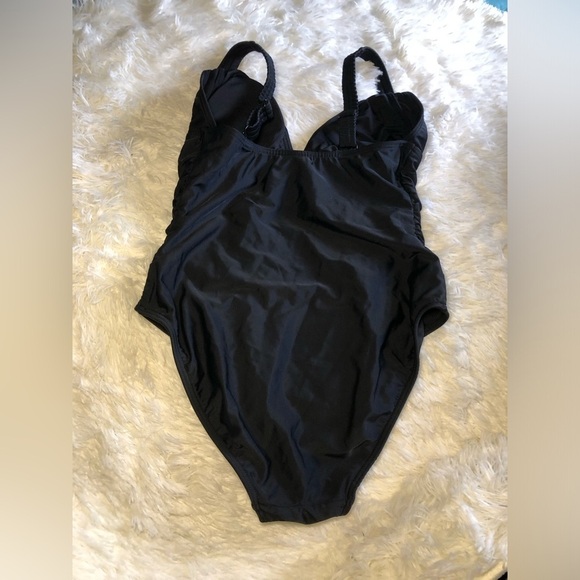 VENUS Black One Piece Swimsuit with Adjustable Straps SIZE 10 NWOT - Picture 5 of 16